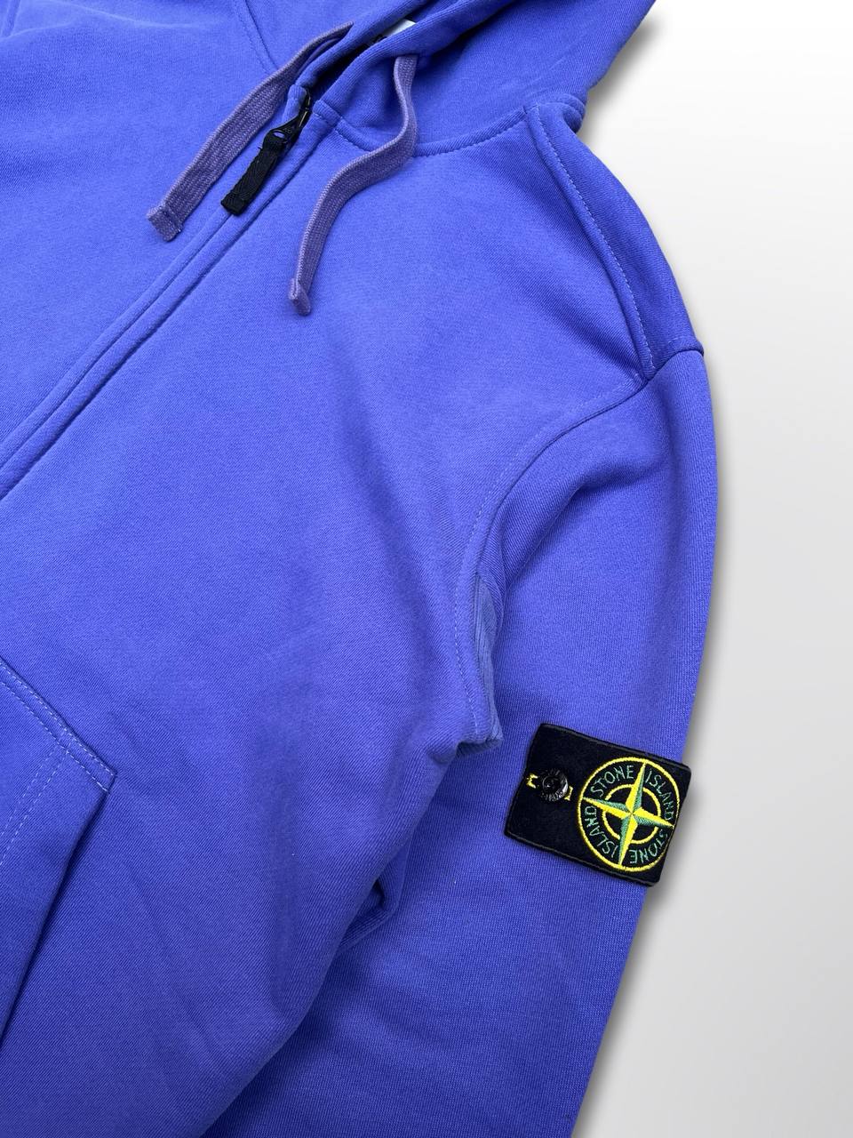 Zip up hoodie hættetrøje Stone Island i lilla L large