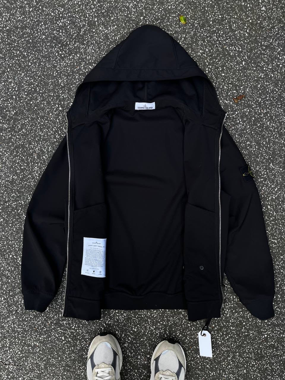 Stone Island Sommerjakke Light Softshell R Sort Black M Medium Mænd