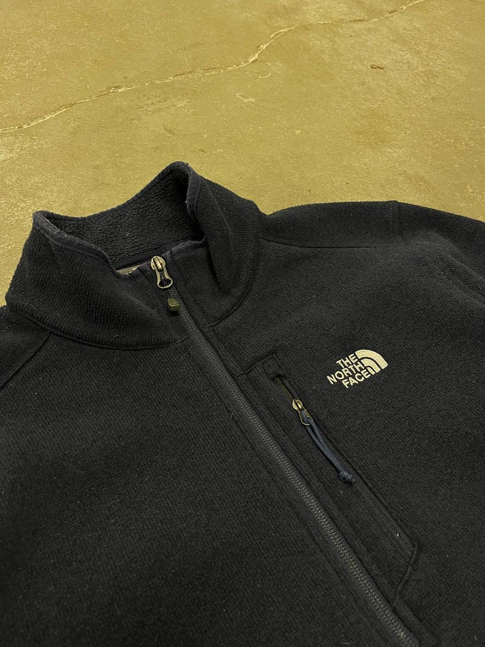 The North Face Fleece Quarter Zip Large Navy Blå Brugt