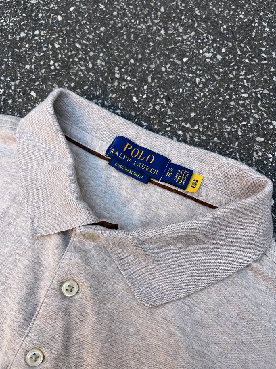 Brugt used Polo sweatshirt long sleeve Polo Ralph Lauren i beige XL