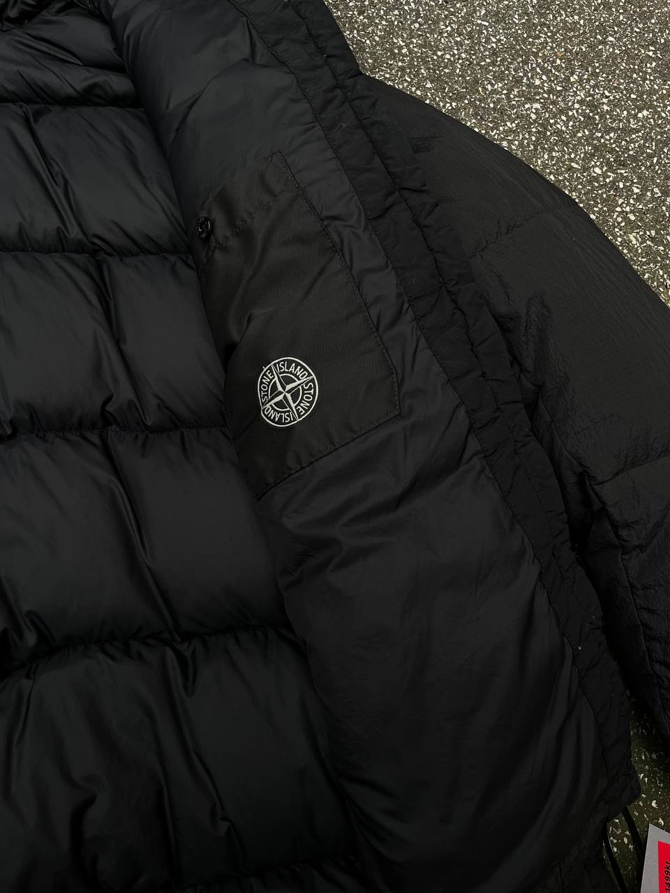 Brugt Used Vinterjakke Dynejakke puffer Stone Island Nylon Metal Watro Down jacket i XXL sort black