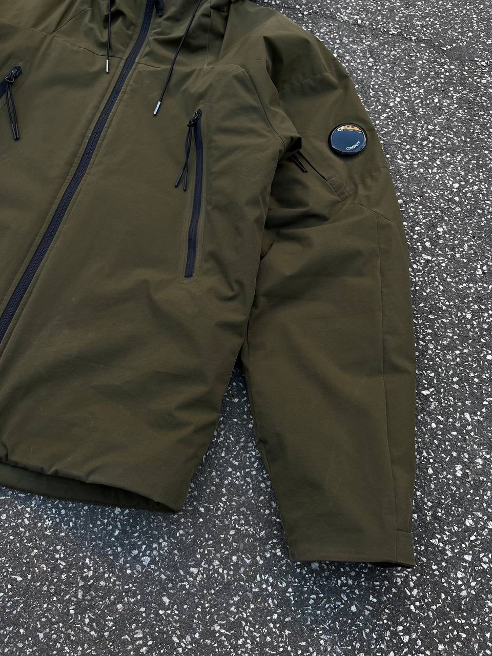 C.P.Company Pro-Tek jakke Primaloft i khaki Grøn S Small Brugt