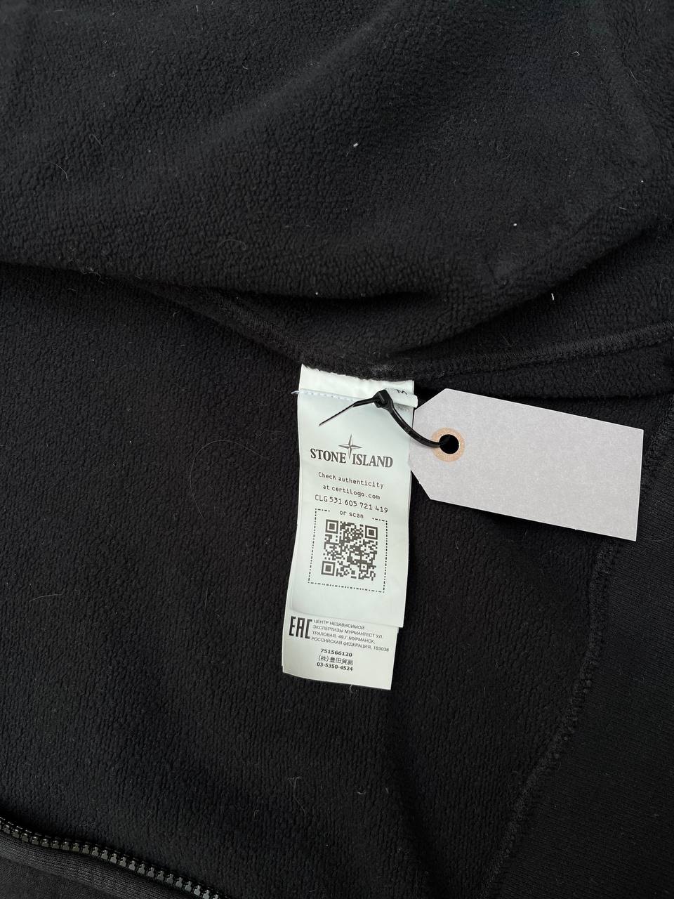 “Brugt Zip Sweatshirt Stone Island Cardigan i Sort M medium 751566120 i god stand”