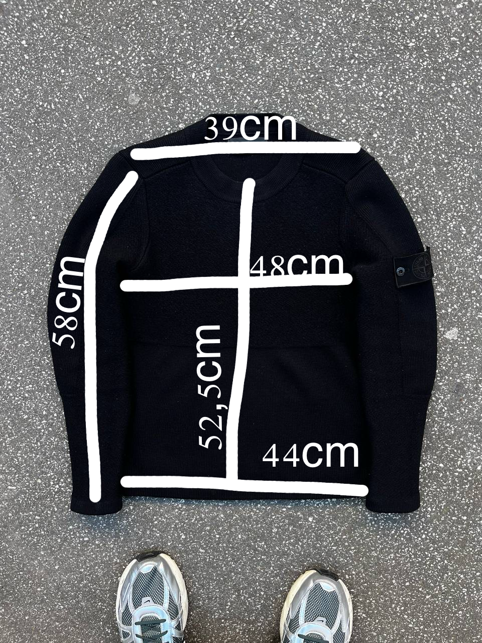 Stone Island Ghost Sweater i Uld Small (m)