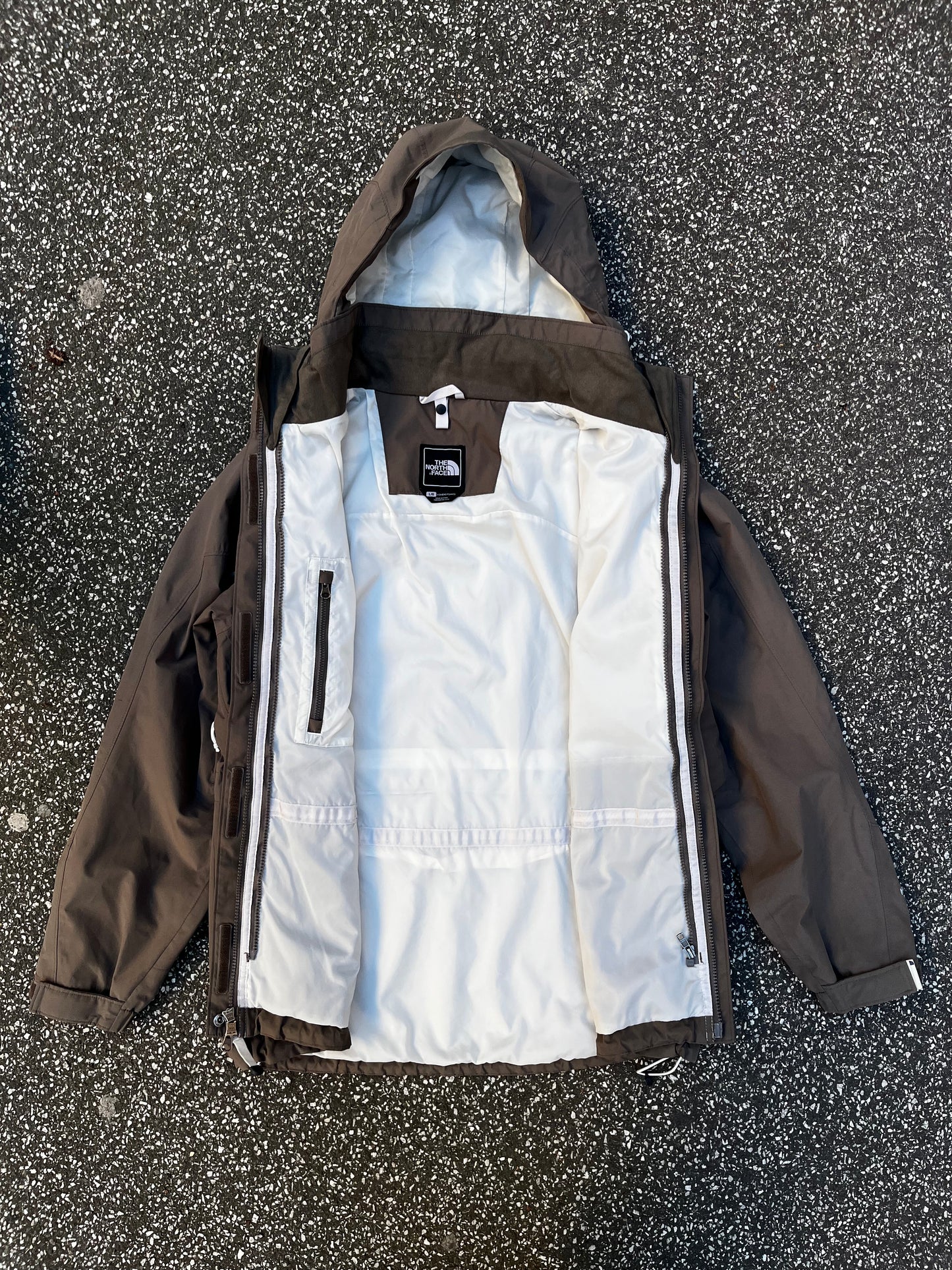 The north face jakke Skijakke regnjakke skaljakke i brun L large dame