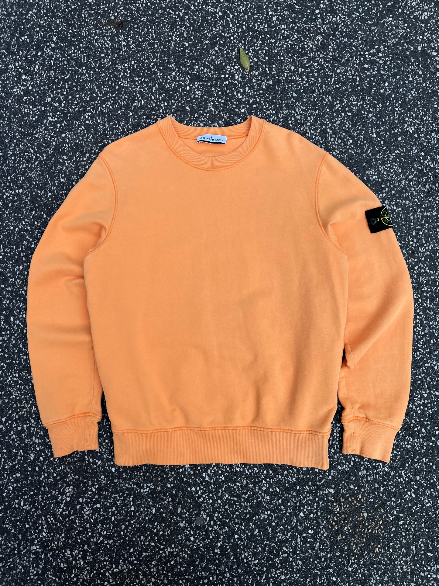 Stone Island Sweatshirt Crew Neck Orange M Medium 731563020