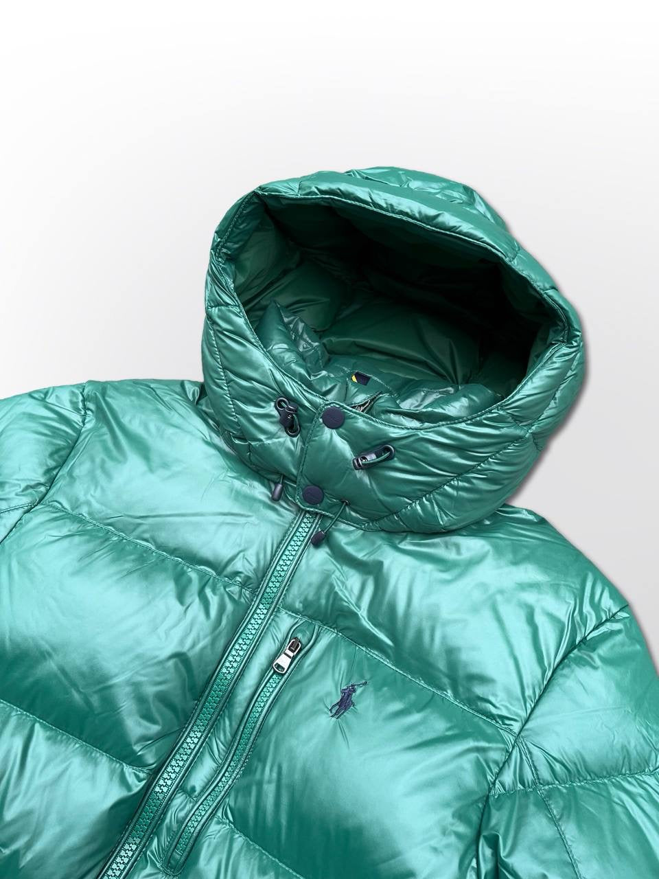 Polo Ralph Lauren Puffer Dunjakke i Grøn Small herre Ny
