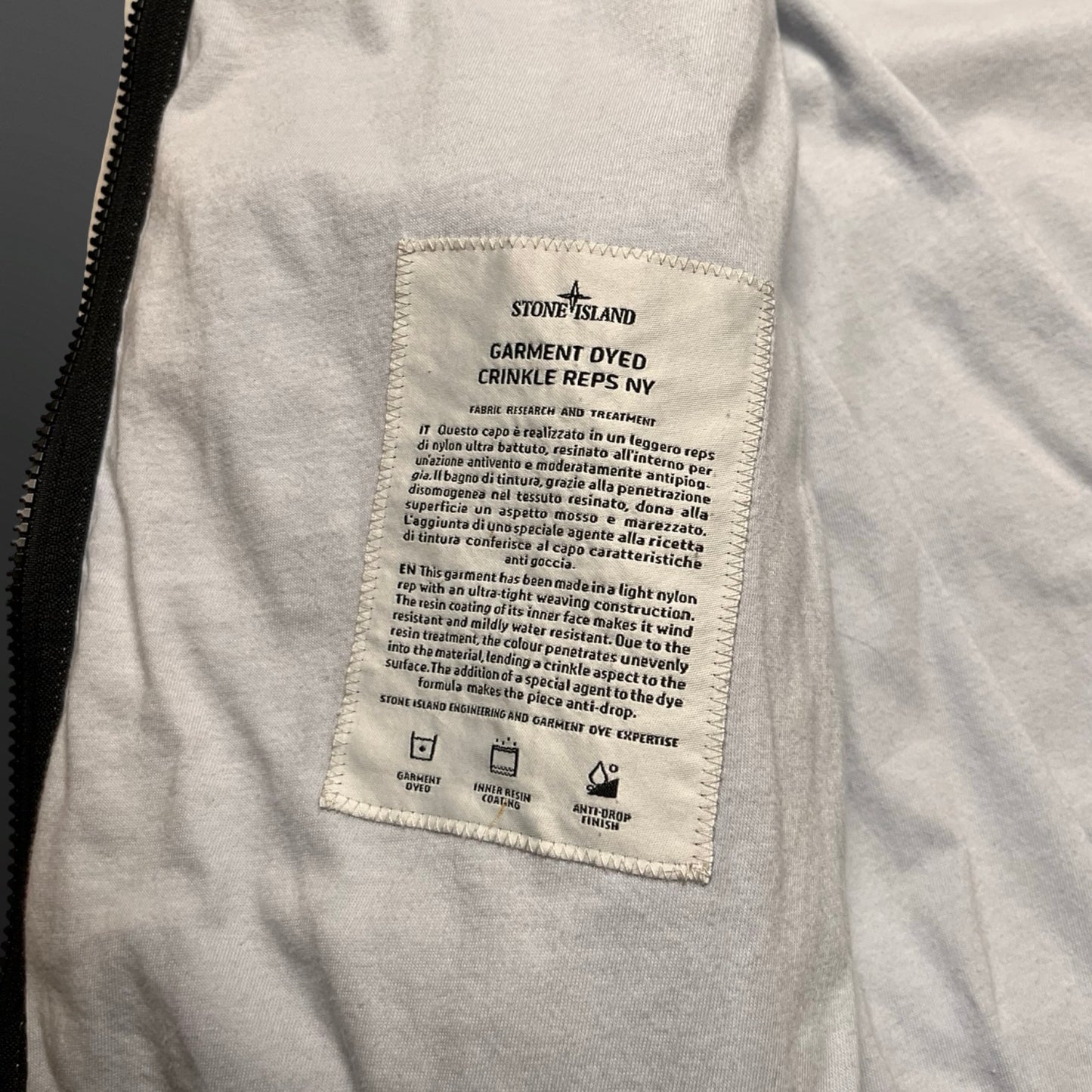 Stone Island Crinkle Reps NY Jacket – Light Lilla M Medium