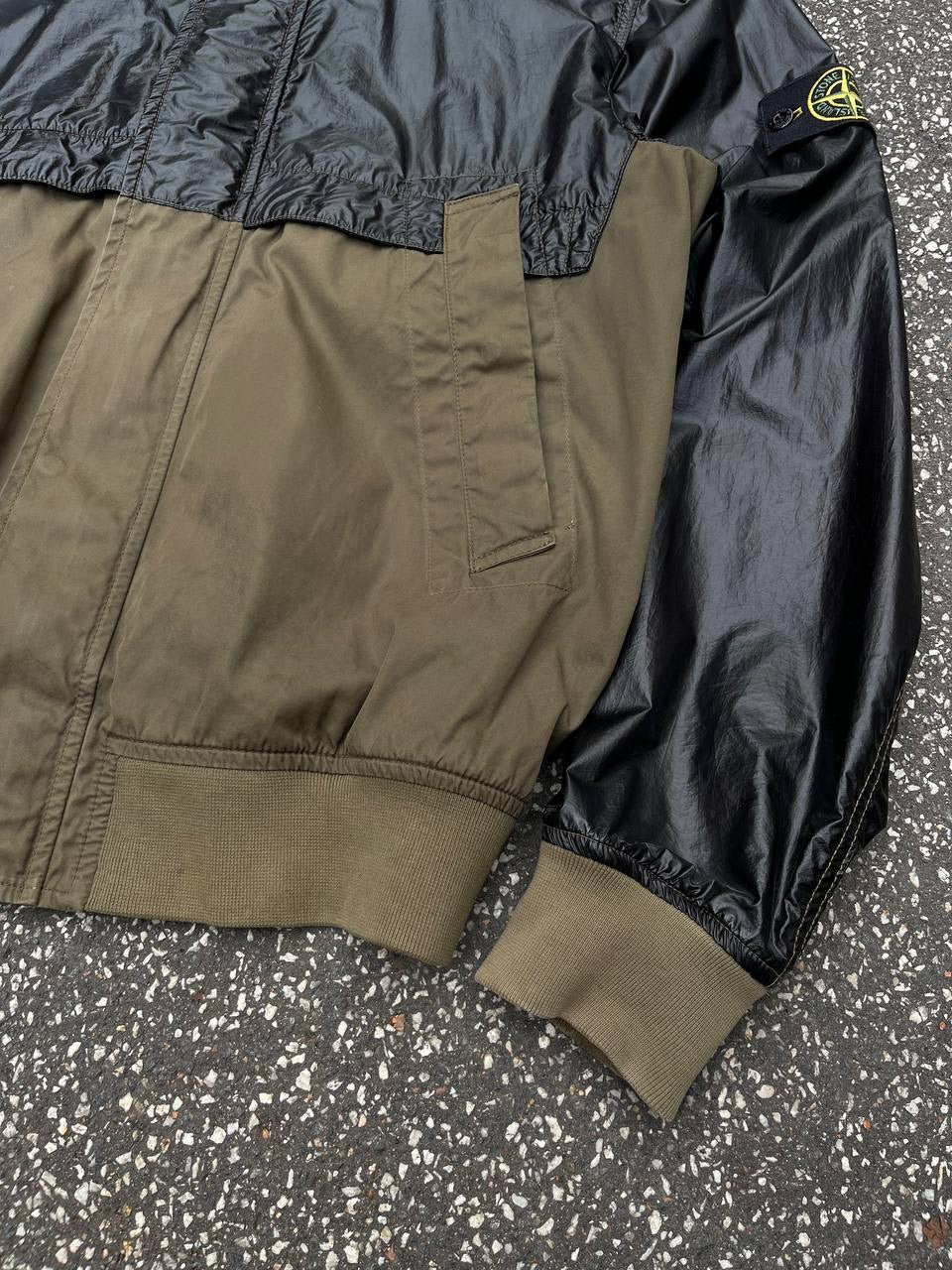 Stone Island Glass Batavia Jacket L Large Grøn Militær