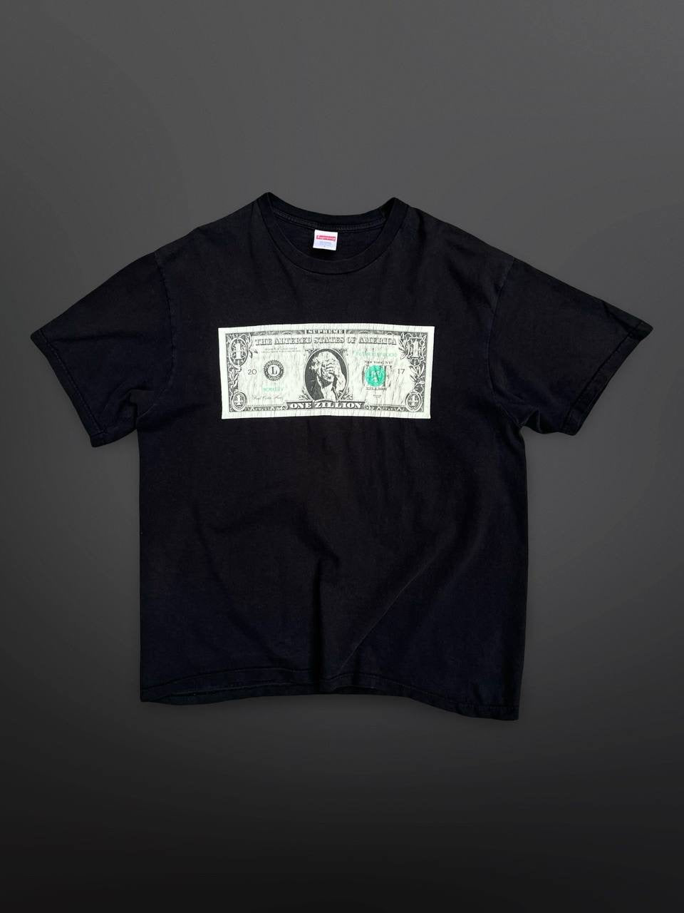 Supreme T-Shirt Sort Black One Zillion Dollars L Large FW17