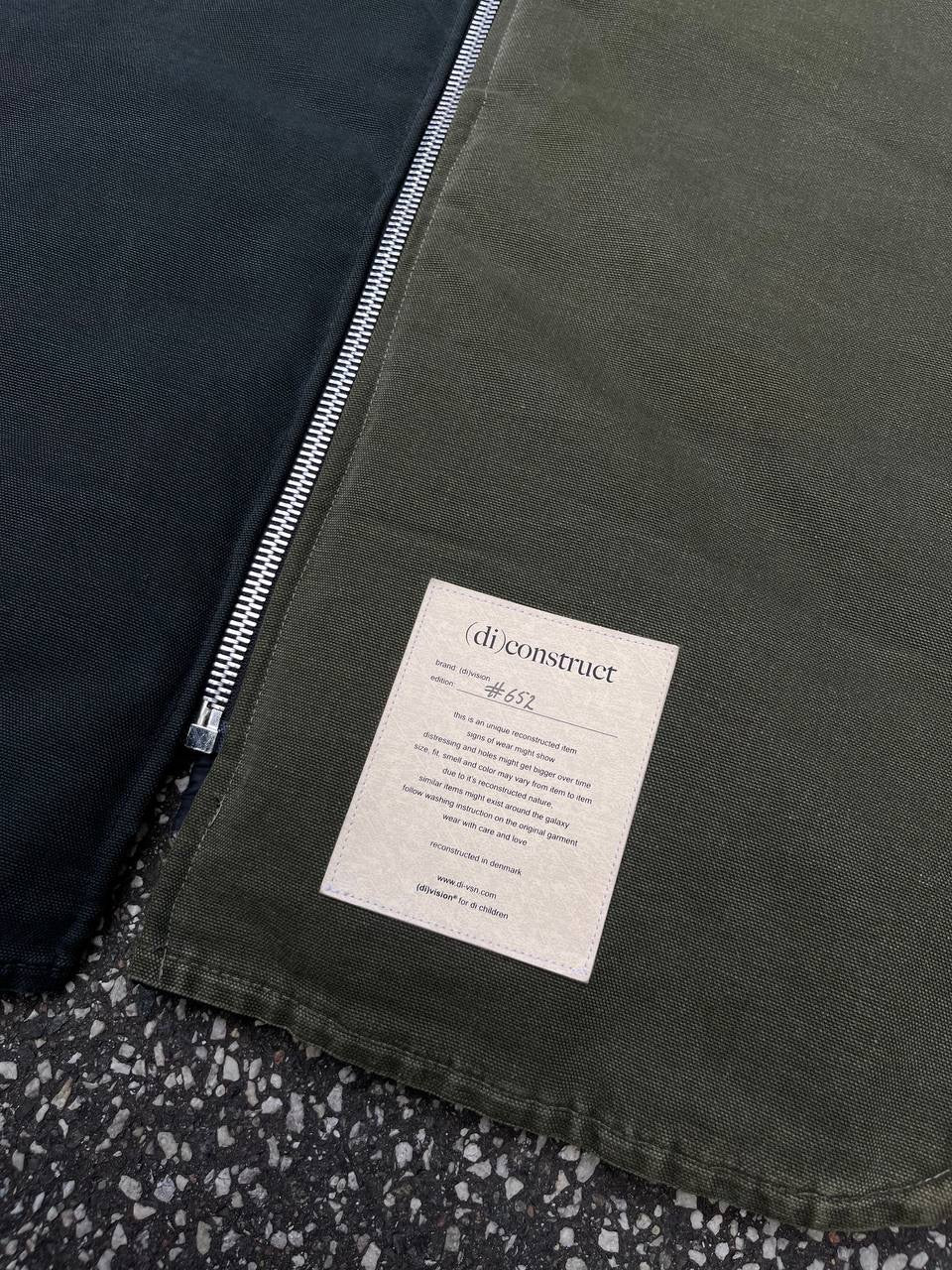 Carhartt X Division Diconstruct Custom Vest Distressed Vintage L Large Grøn Green Nr.652