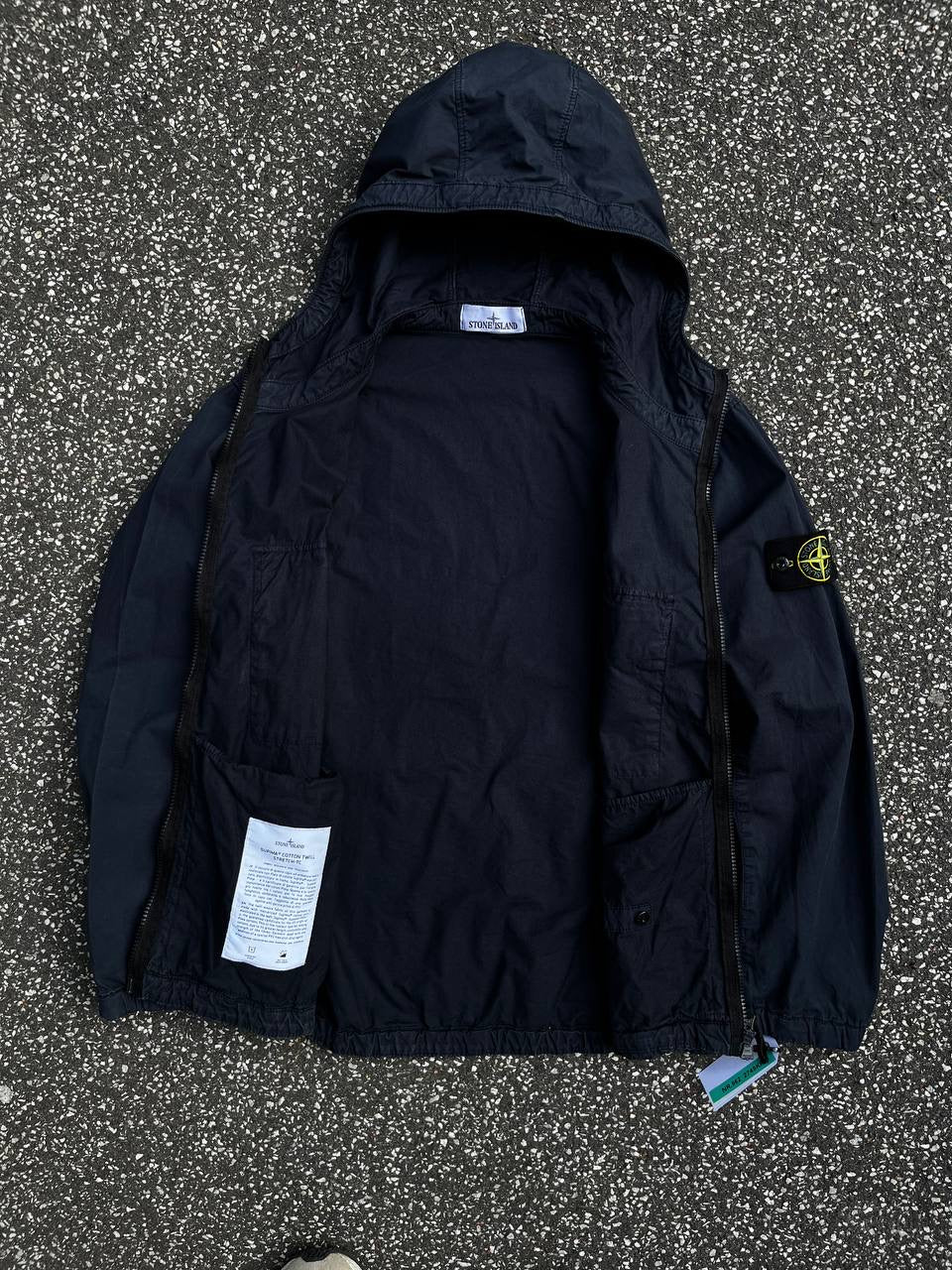 Stone Island Jakke Supima Cotton Twill Strech TC Navy S Small