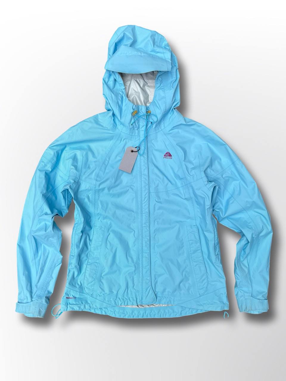 Brugt Used Skaljakke fra Nike ACG regnjakke i M medium i lyseblå blå
