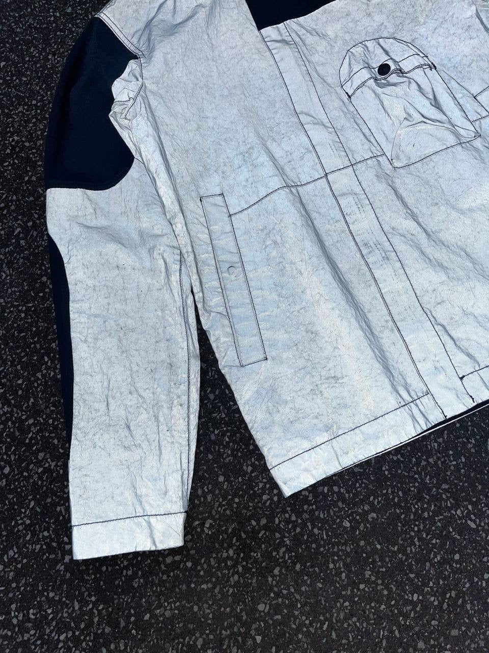 Stone Island jakke Reflective Archivo Small Navy Brugt Used
