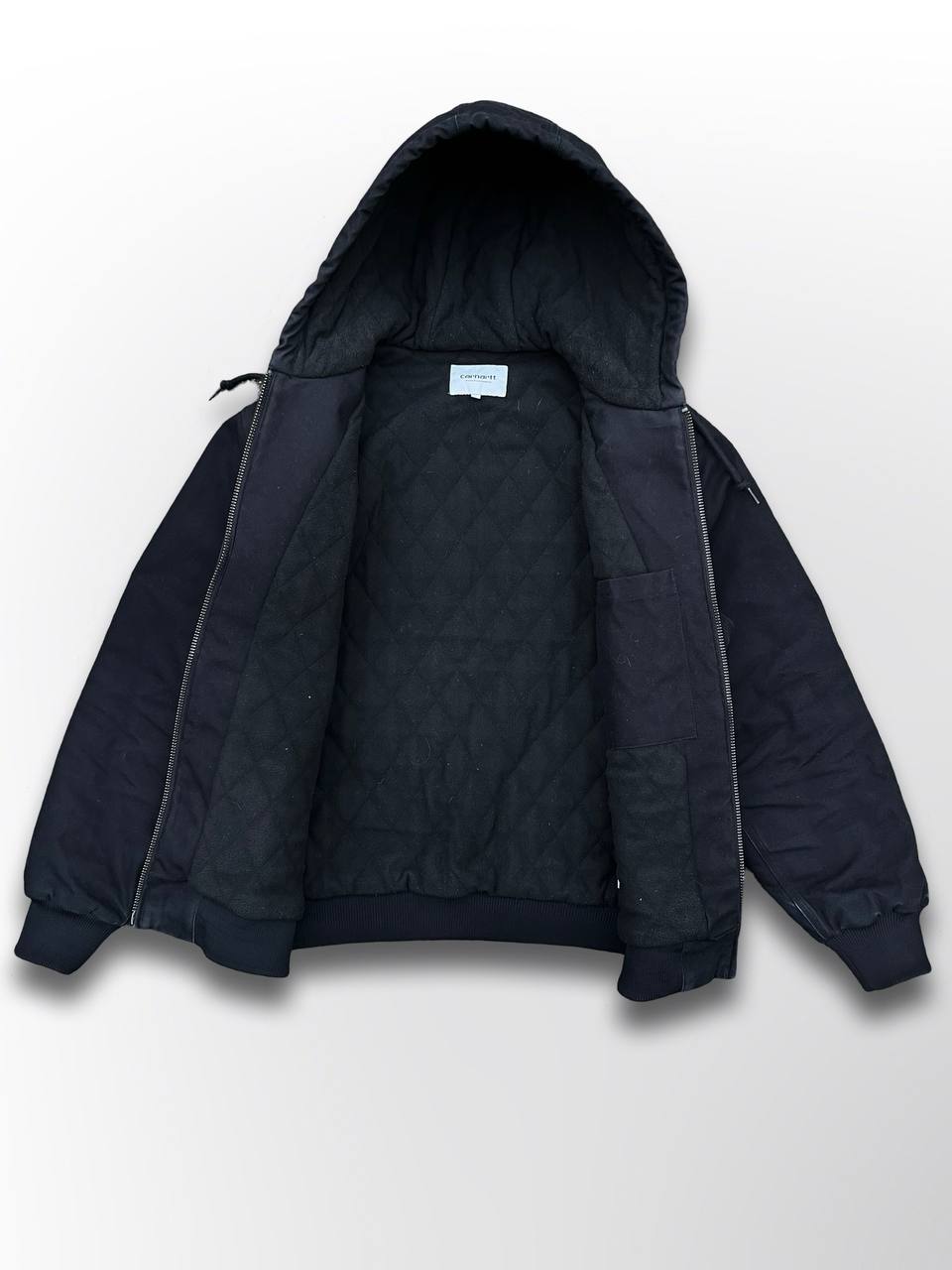 Brugt Carhartt Active Jacket Vinterjakke i sort farve med 3M fleece insulation L large Herre
