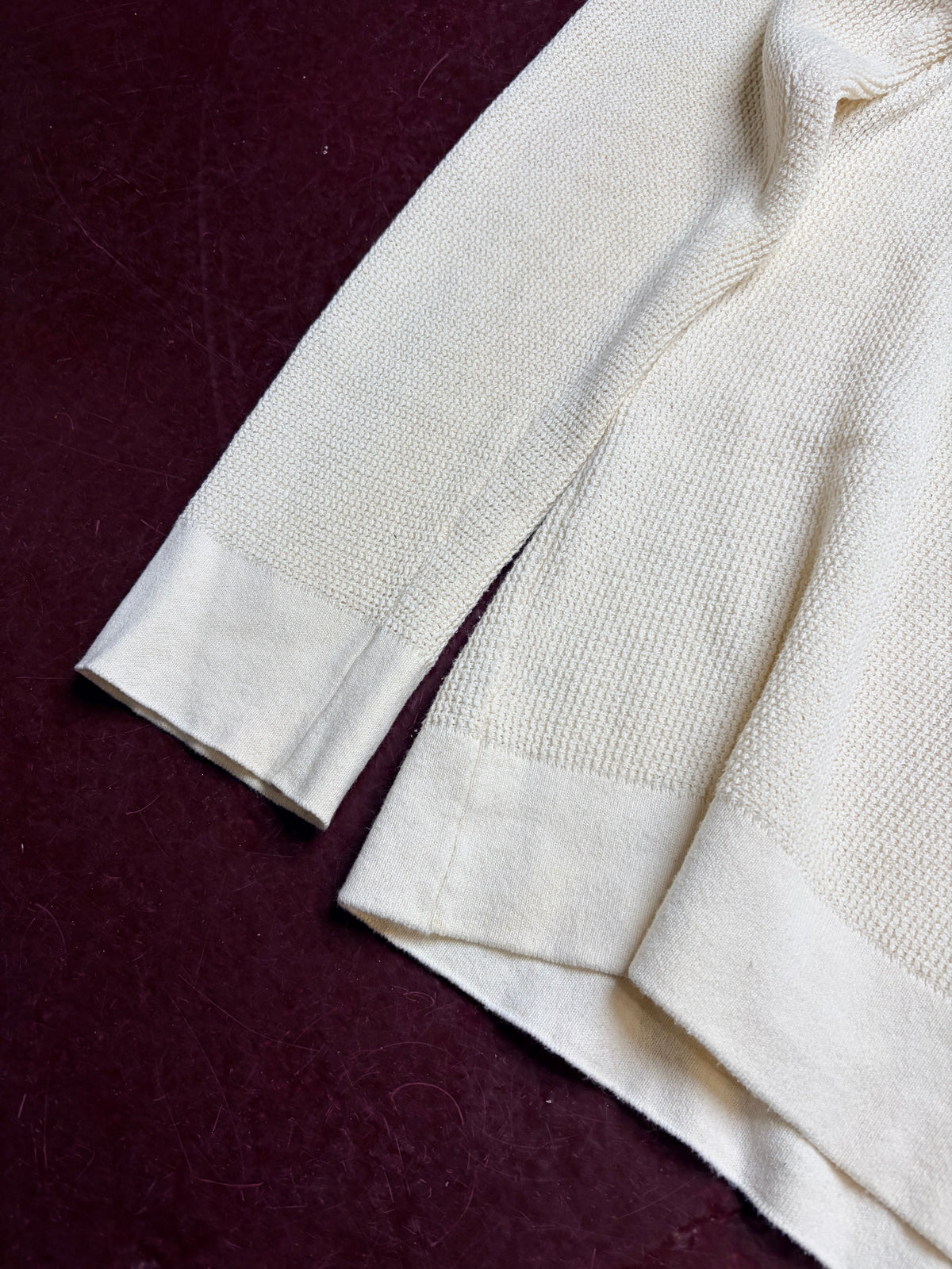 Stone Island Half-Zip Knit – Off White – XL