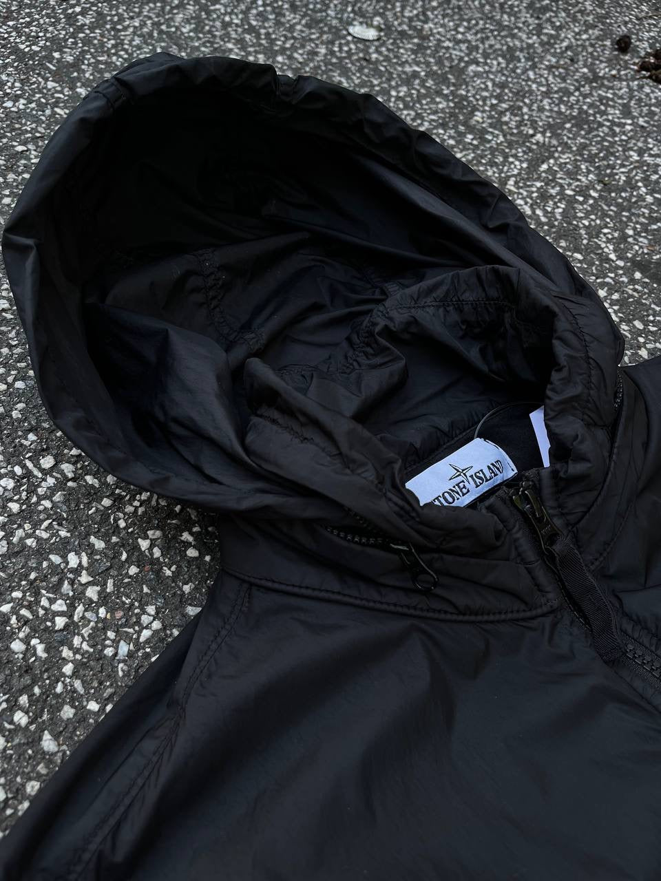 Stone Island Jakke Sommerjakke Garment Dyed Crinkle Reps Ny 721543230 Sort Black S Small