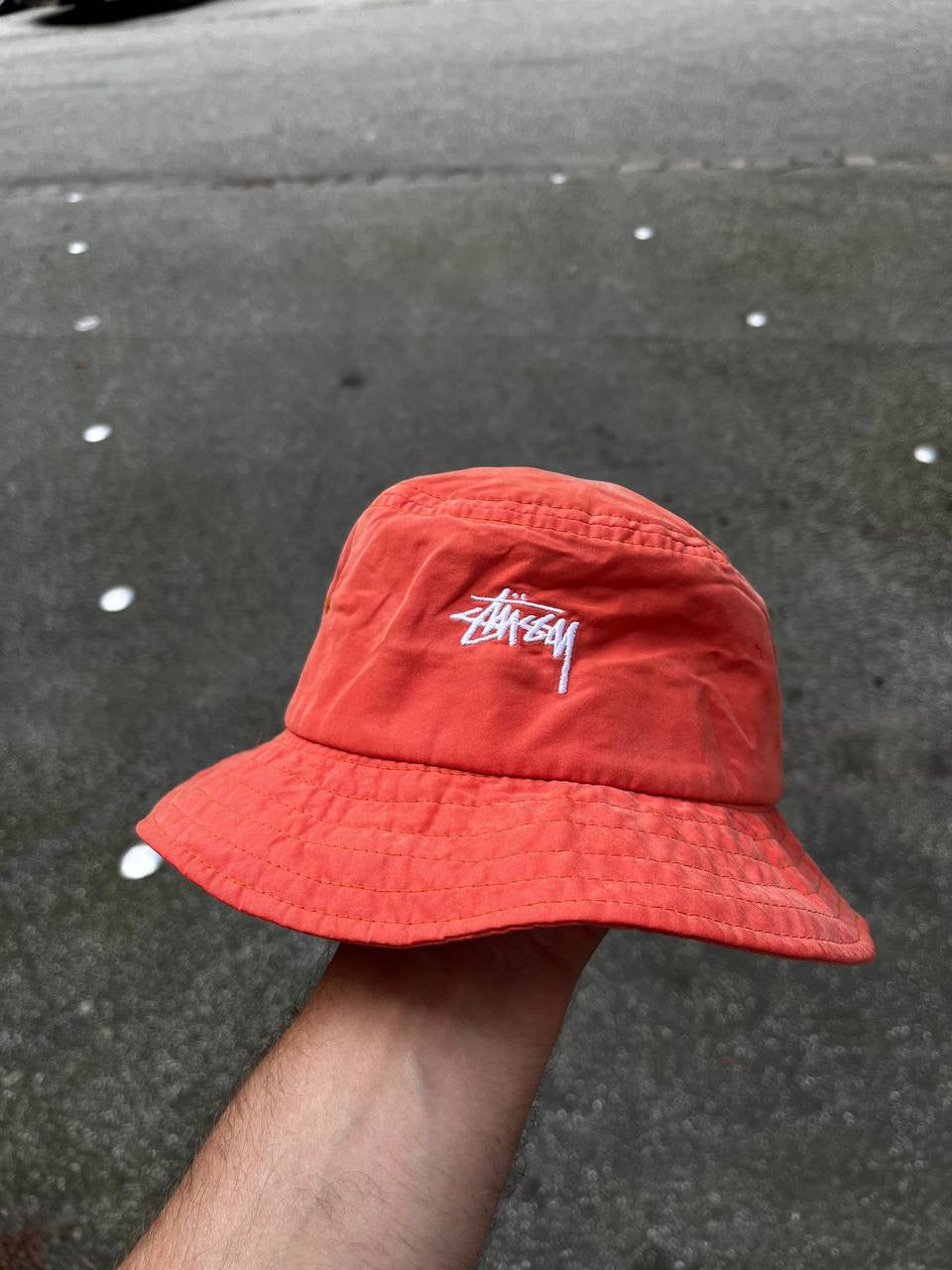 Stussy Bøllehat Bucket Hat Coral S/M