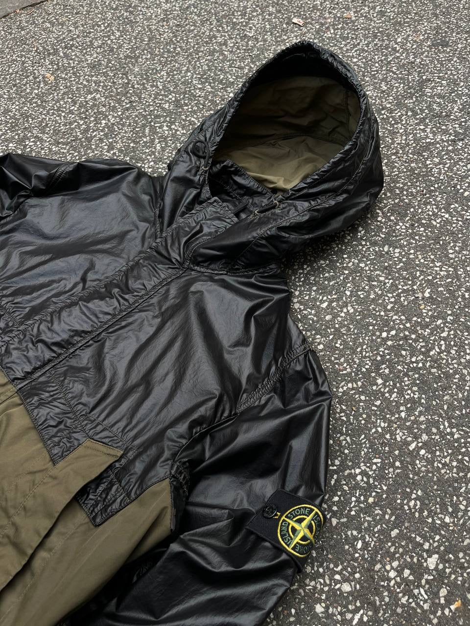 Stone Island Glass Batavia Jacket L Large Grøn Militær