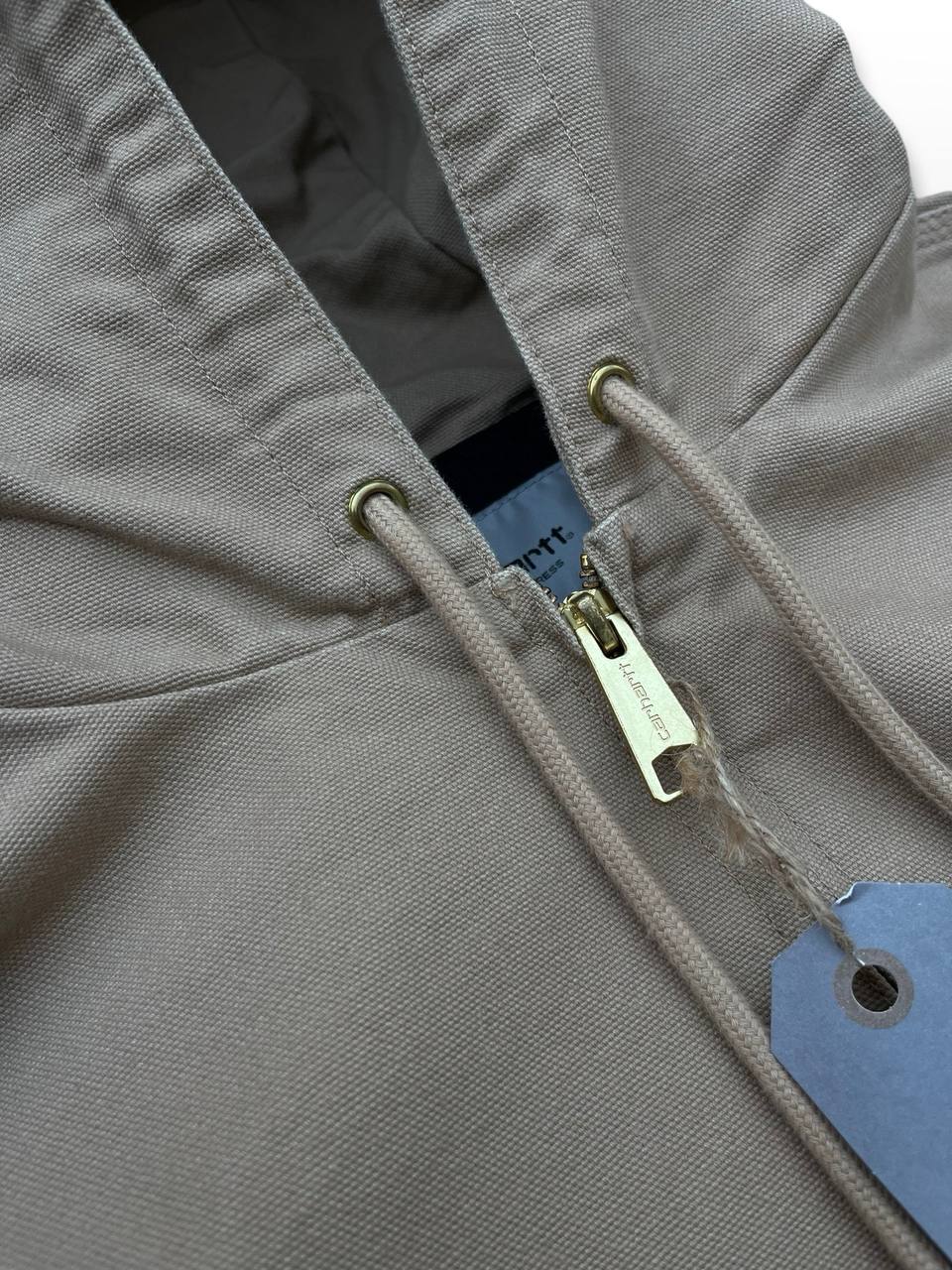 Brugt Carhartt Active Jacket Jakke USA Vintage Street Look i S Small Herre i Beige Sand Farve