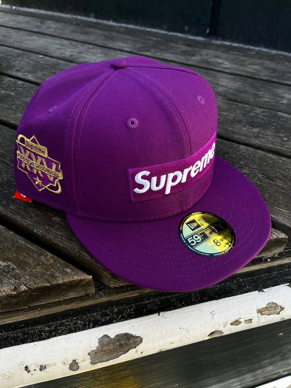 Supreme Cap New Era Brand New lilla størrelse 8 63,5cm