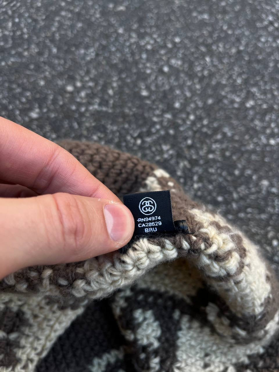 Stussy wave knit bucket hat black Giza
