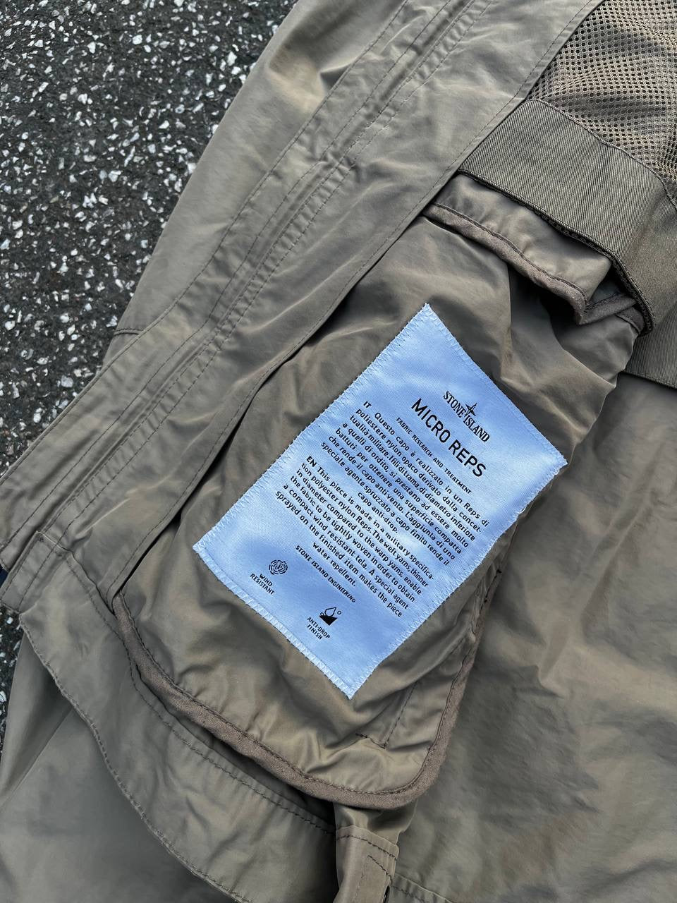 Stone Island Bomber Jakke i Beige Large (M)