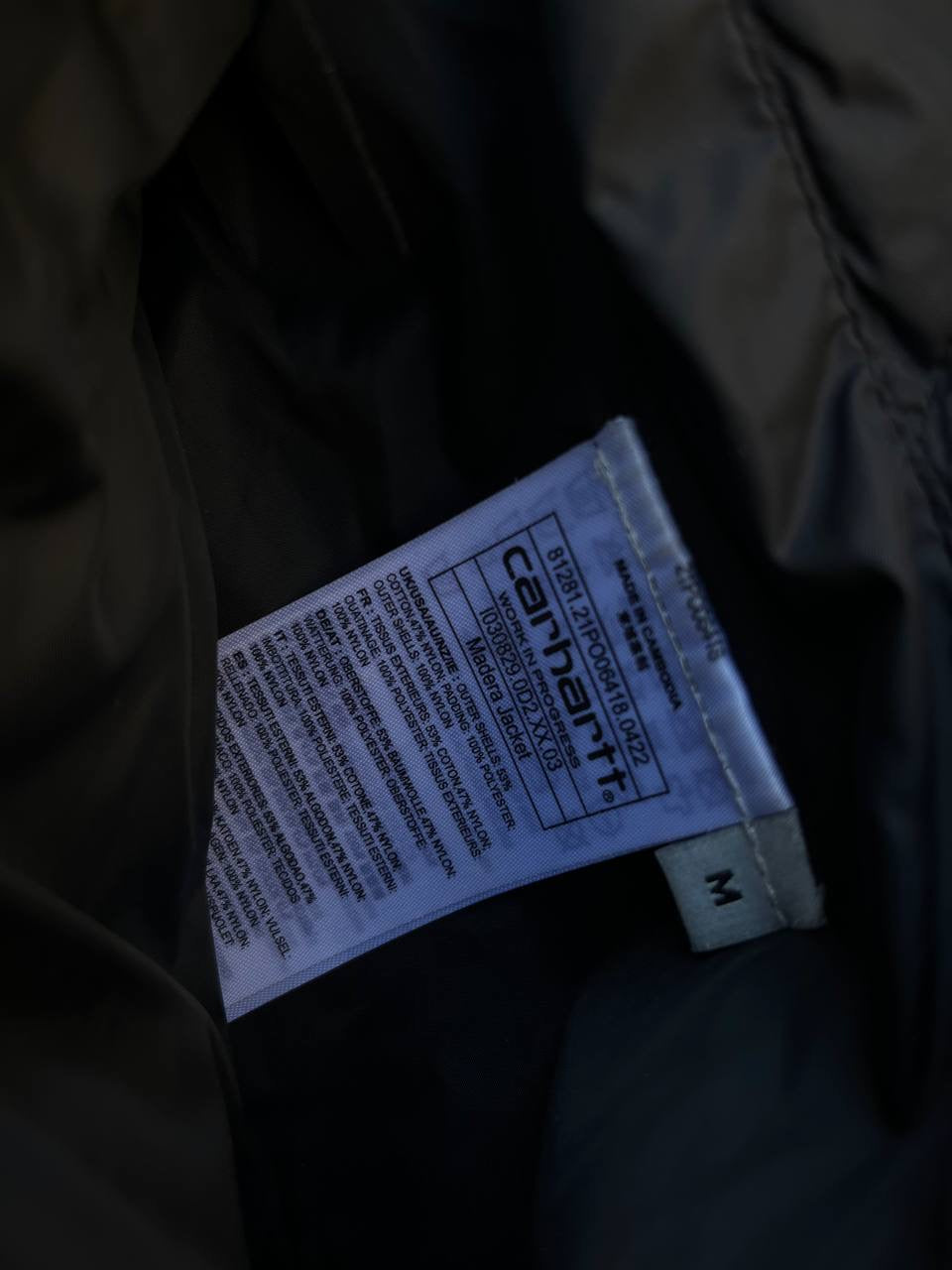 Carhartt Detroit Jacket i Sort Madera Jacket Vendbar M Medium