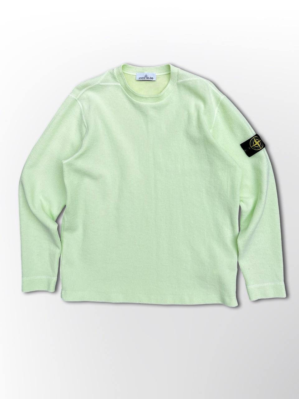 Stone Island Sweatshirt i Lime Large Brugt