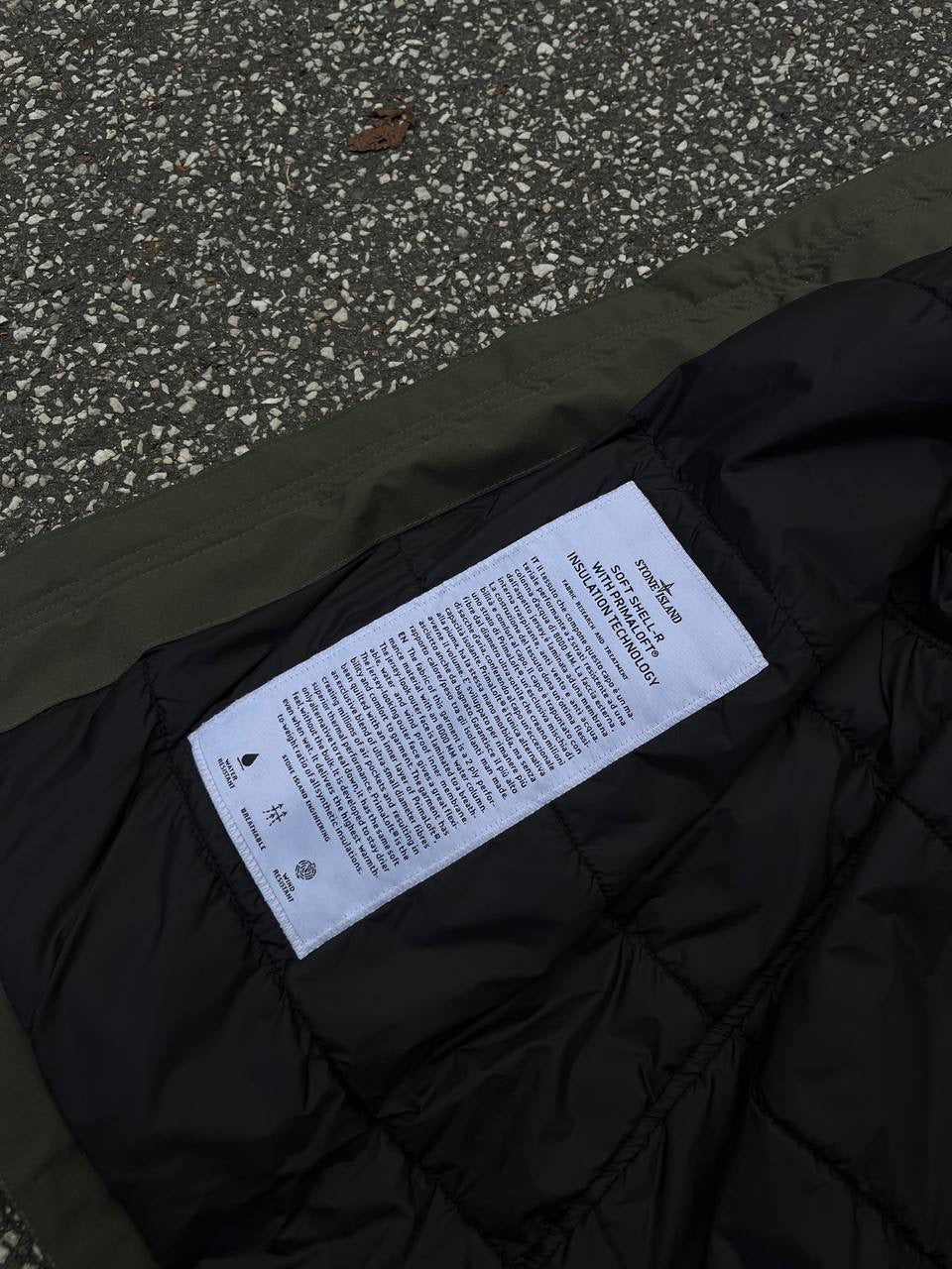 Stone Island Soft Shell-R With Prima Loft Insulation Technology Grøn Green M Medium