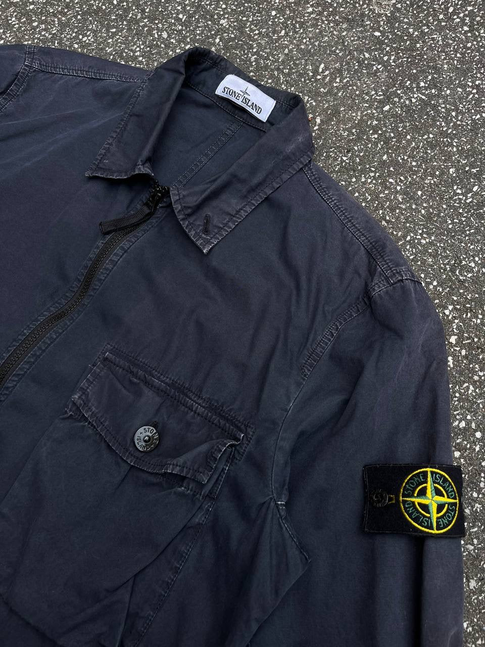 Stone Island Overshirt Sommerjakke Overgangsjakke i Navy Mørkeblå L Large 7215114WN