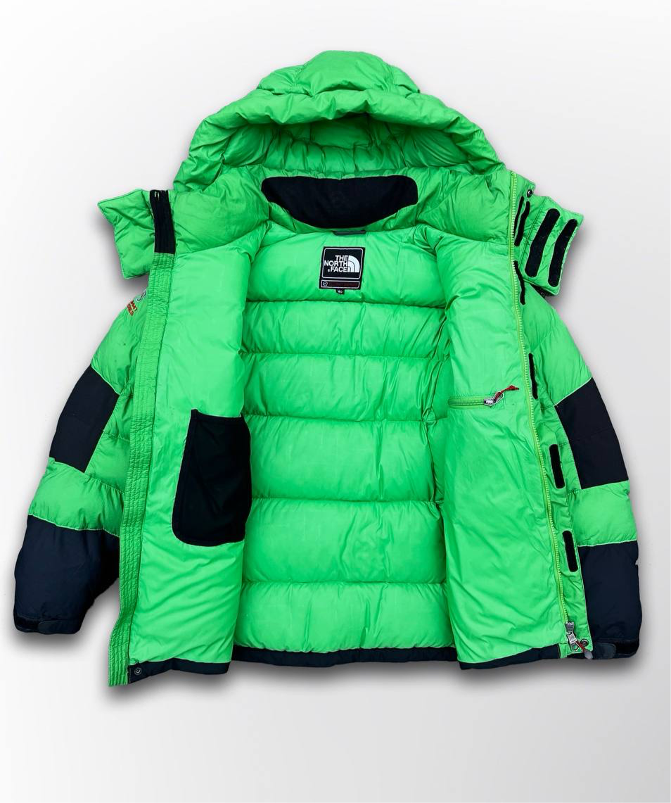 Brugt Dunjakke The North Face Himalayan Summit Series Vinterjakke i Grøn og Sort S small herre M medium Kvinde Unisex
