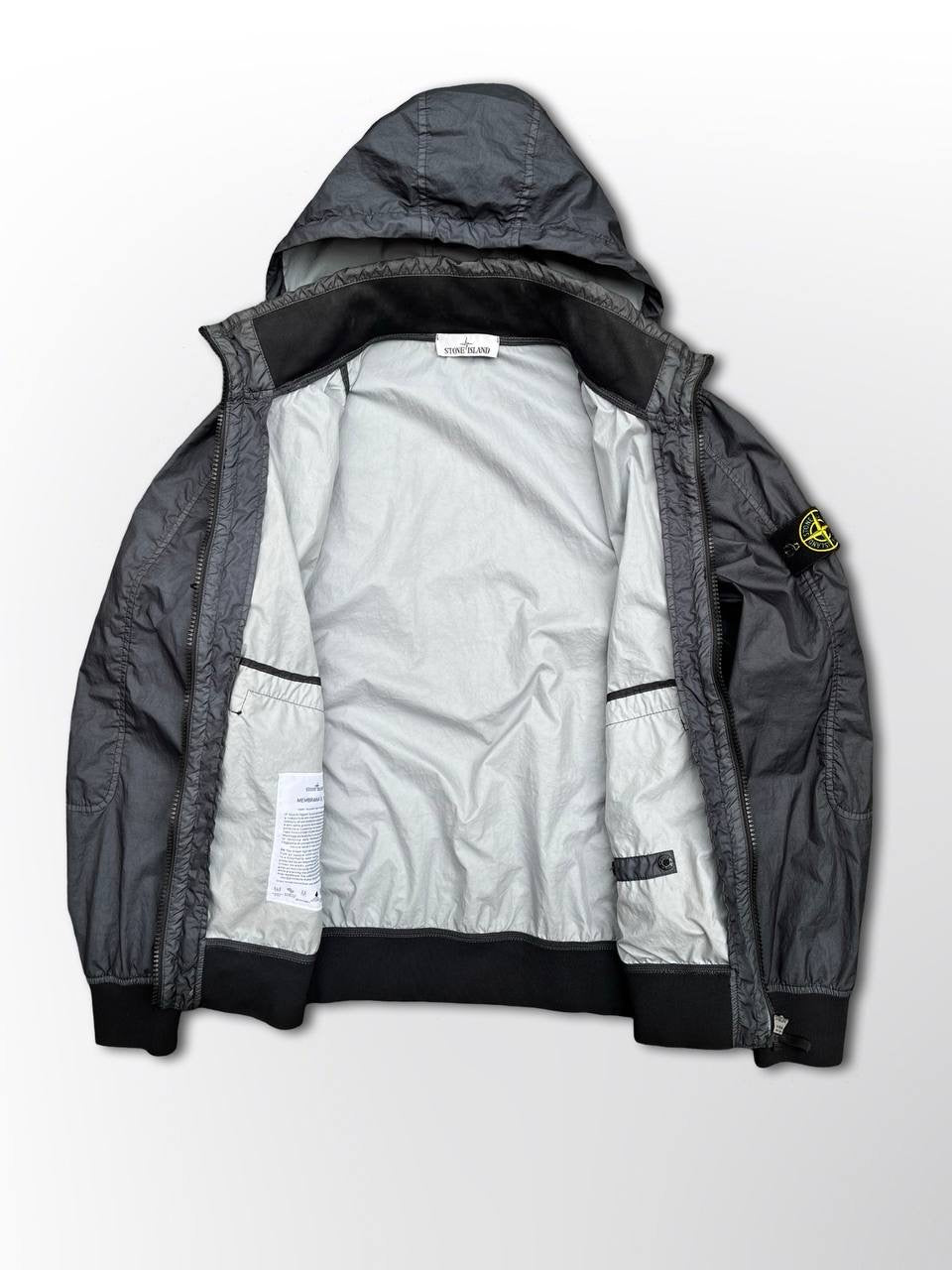 Regnjakke Stone Island Membrana 3L TC i Navy Large Brugt
