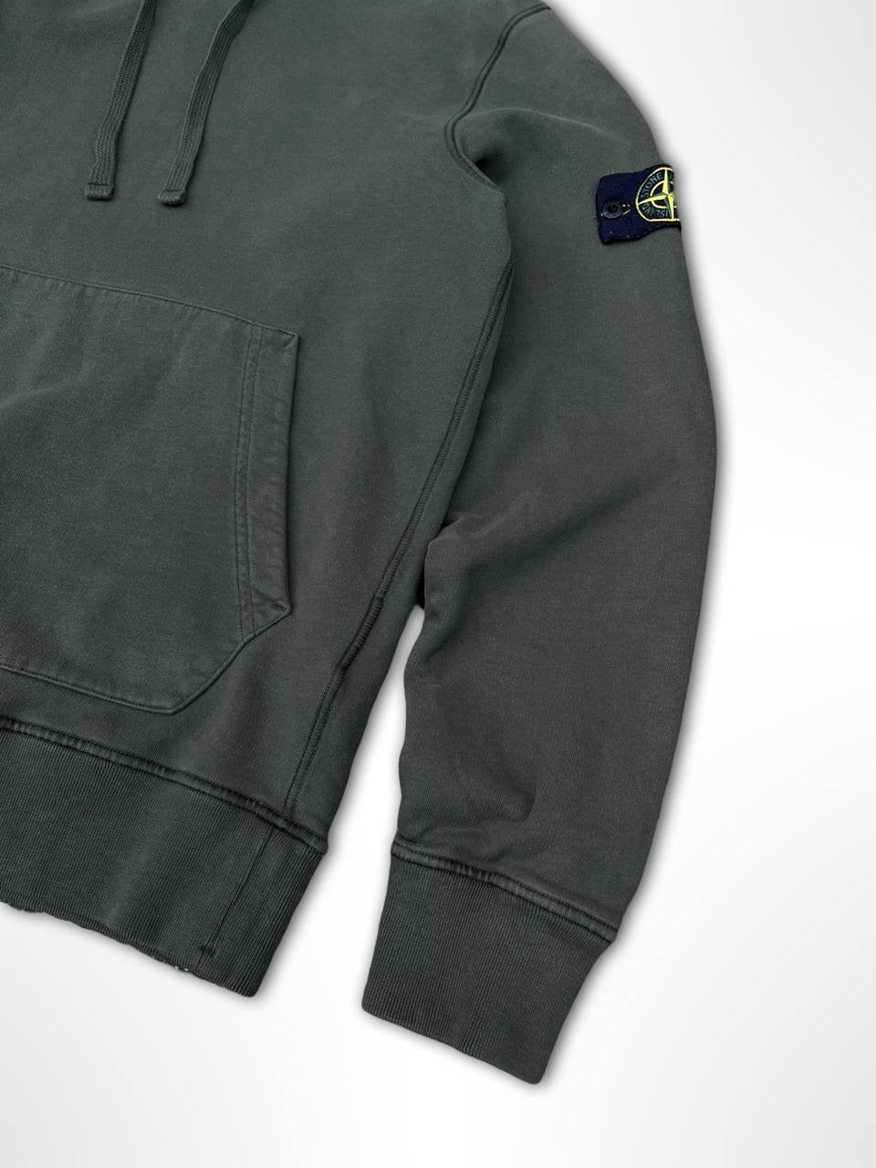 Hættetrøje Stone Island Khaki Grøn Medium Brugt