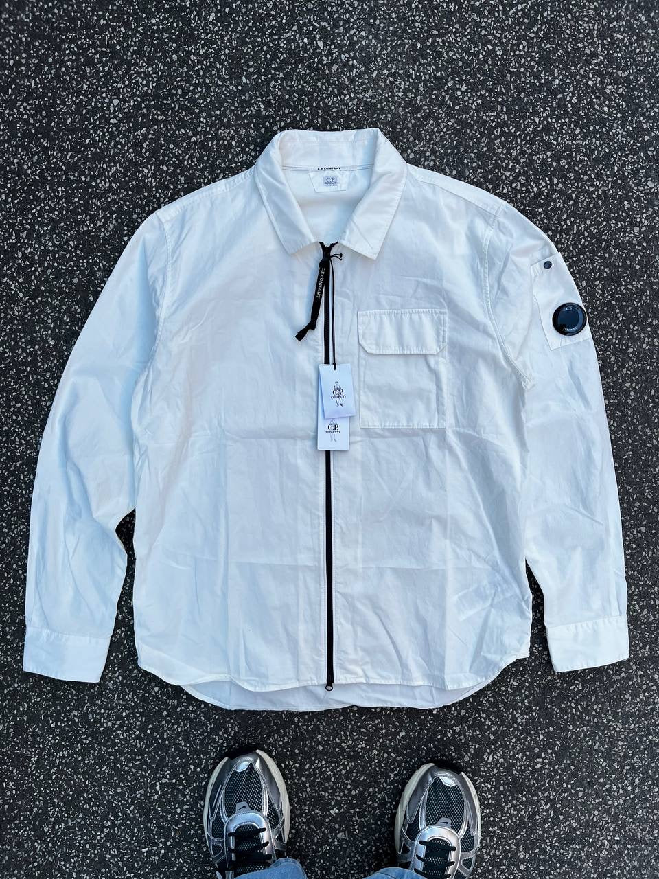 C.P. Company Overshirt i Hvid Small S Brand New