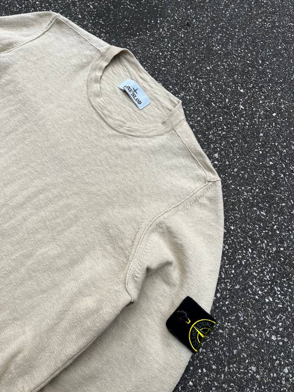 Stone Island Sweater Trøje Small i beige