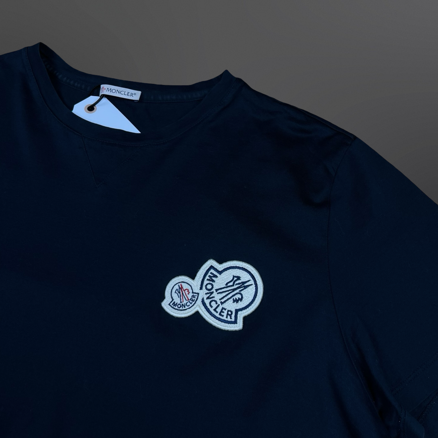 Moncler T-Shirt – Sort – Str. XL