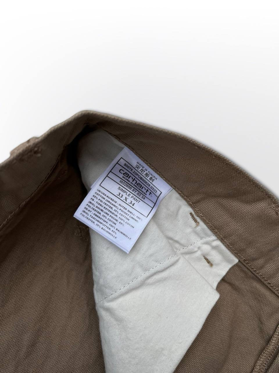 Carhartt Simple Pant Jeans W33xL34 helt nye beige