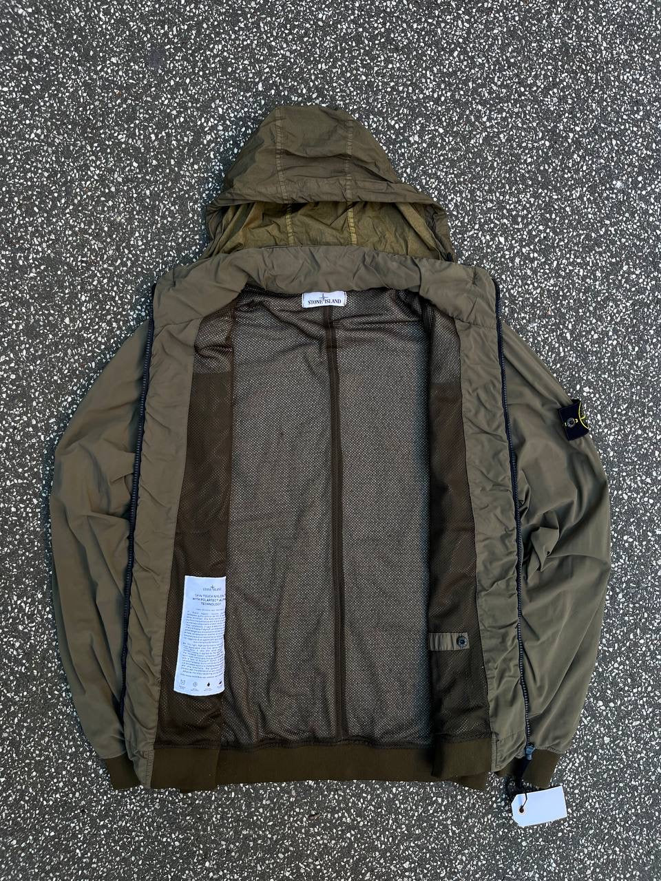 Stone Island Efterårsjakke Polartec L Large Grøn