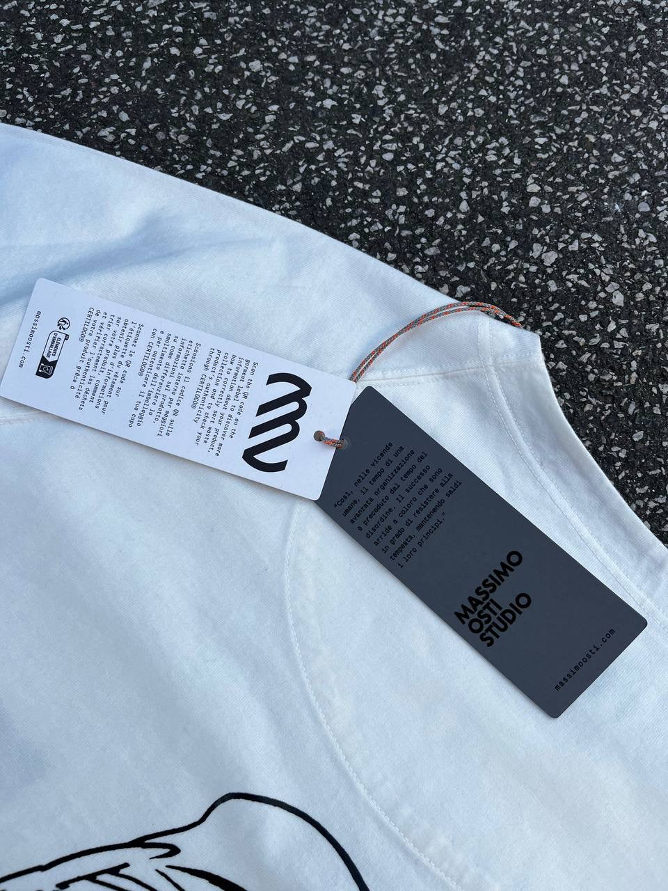 Massimo Osti Studio T-Shirt Hvid XL Brand New