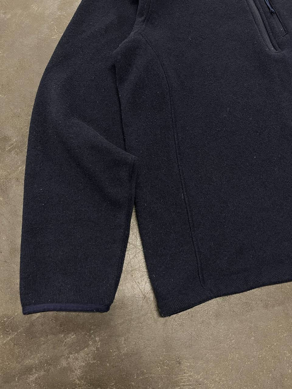 The North Face Fleece Quarter Zip Large Navy Blå Brugt