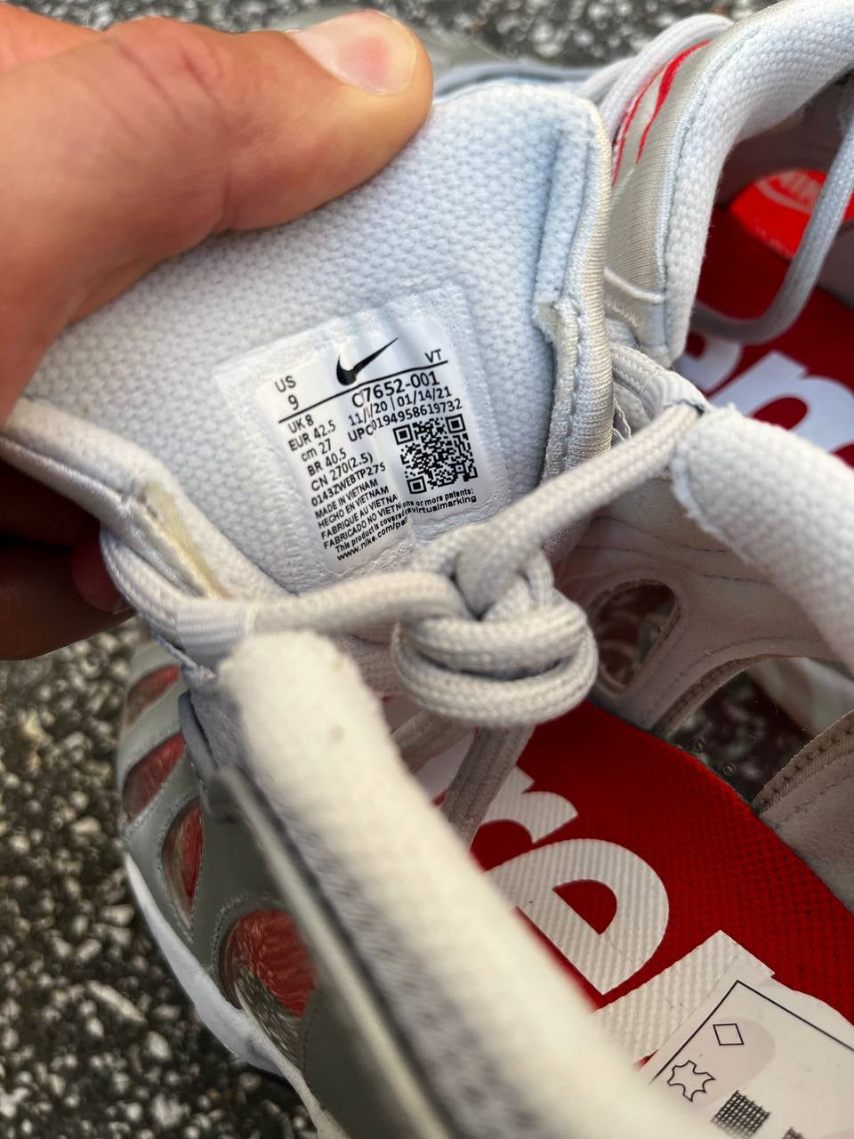 Supreme X Nike Air Max 96 Silver Brand New 42,5