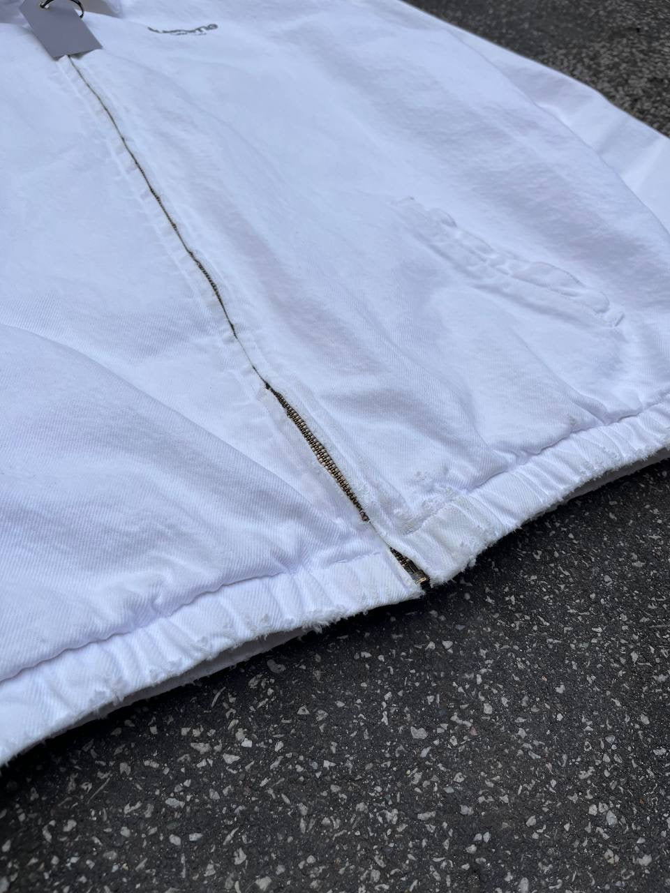Supreme Canvas Jakke Hvid XL Vintage