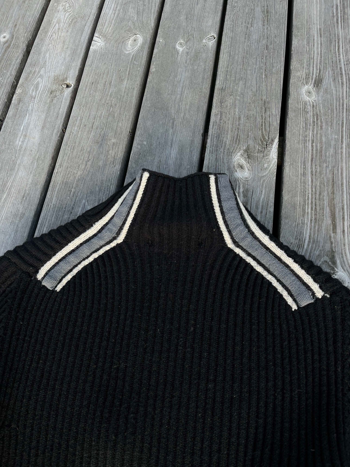 Vintage wool zip-sweater stone island fra 2005 M medium - supersaelger