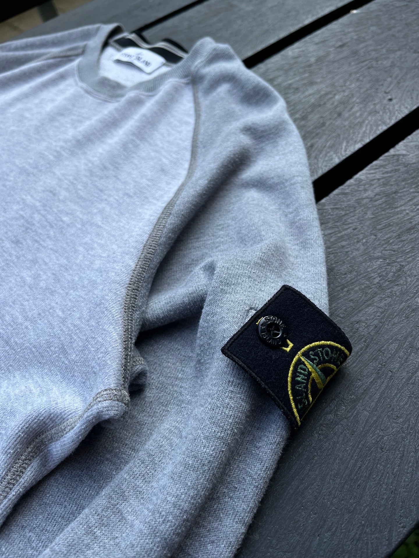 Stone Island sweatshirt i grå M medium vintage