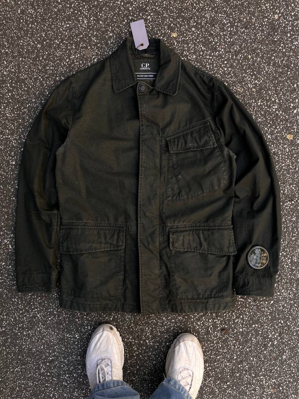 C.P. Company La Mille Jacket Grøn Militær Khaki M Medium Brugt Used Vintage