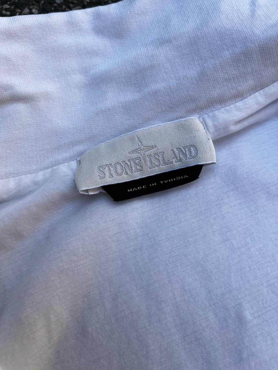 Stone Island Ghost Zip Cardigan Jakke Sommerjakke Hvid White S Small Mænd