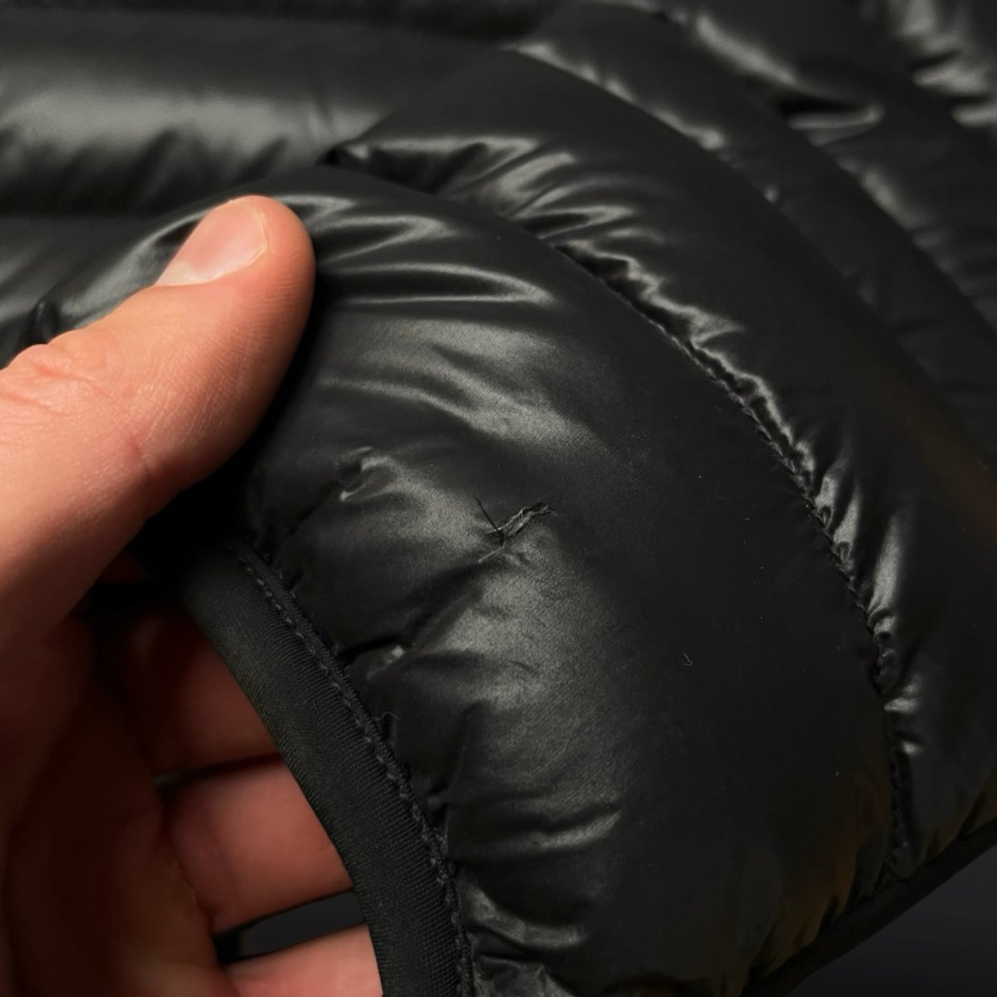Prada Dunjakke – Sort Størrelse Large (IT Tg. 56)