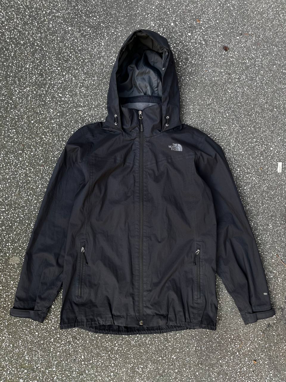 Brugt Used Regnjakke fra The North Face i sort i M medium dame DRYVENT membran