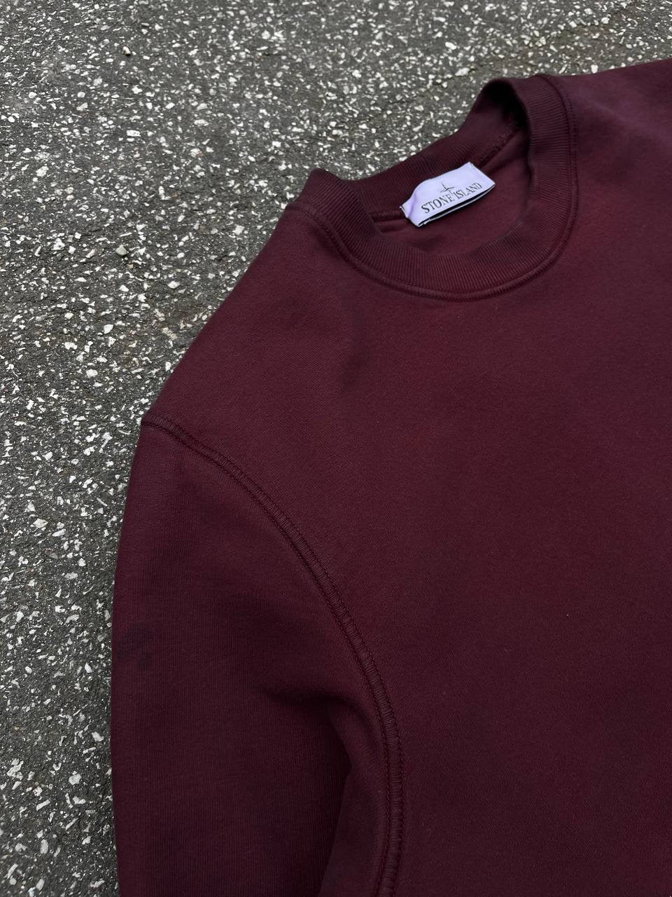 Stone Island Sweatshirt Burgundy Large Brugt 771563020